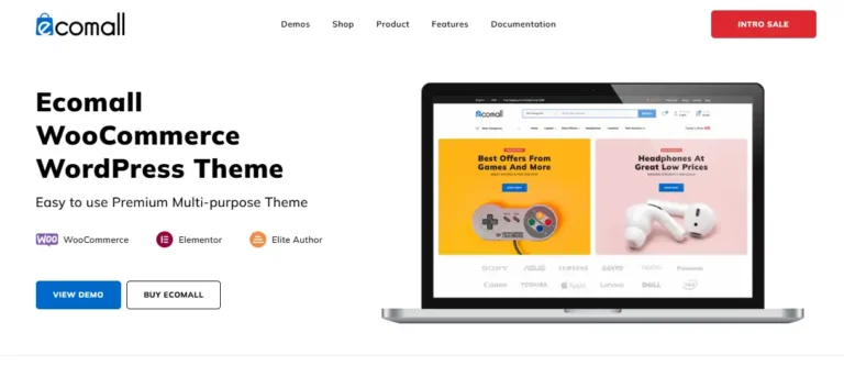 Ecomall Theme Review – One of the Fastest WooCommerce Themes