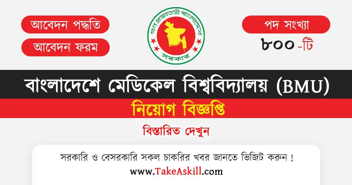 BMU Job Circular 2025 PDF & Apply Link